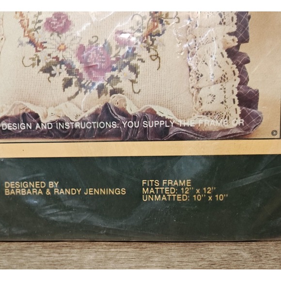 Vintage Sunset Needlepoint Kit 6792 Sentimental Keepsake Heart 25th Anniversary - Picture 3 of 10